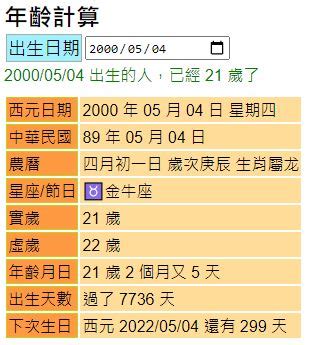 農曆生日怎麼看|農曆(虛歲)年齡計算器